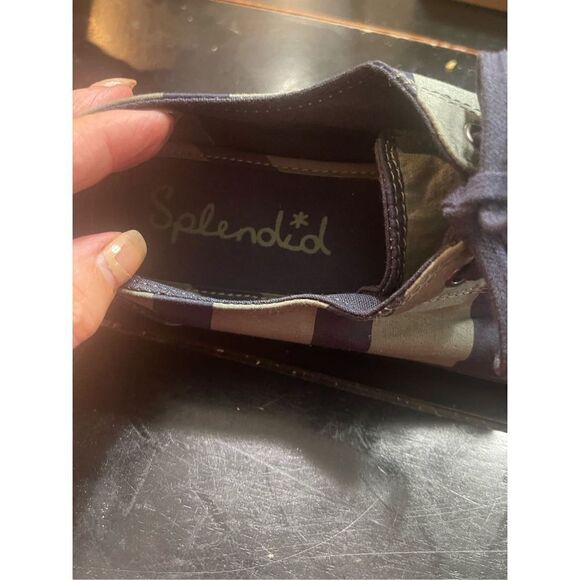 Splendid Women's Blue & Green
Striped Canvas Cap Toe Casual...size 8 - Picture 7 of 9